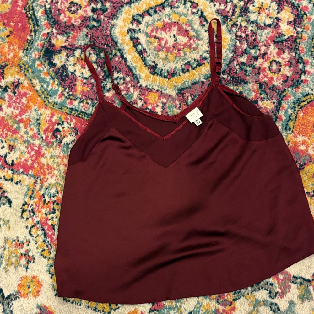 a new day Deep Red Camisole Top